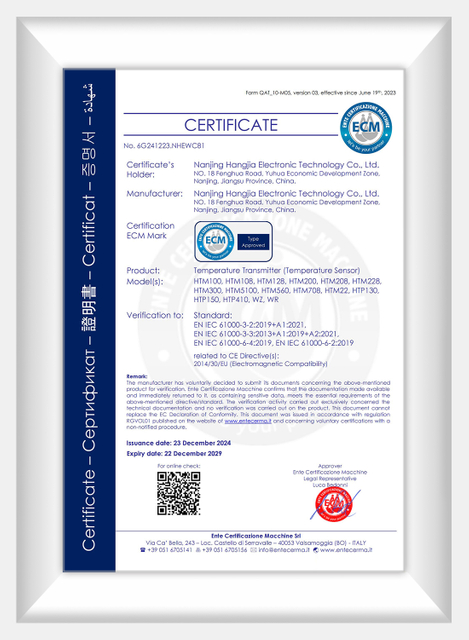 CE-Temperature Transmitter (Temperature Sensor)